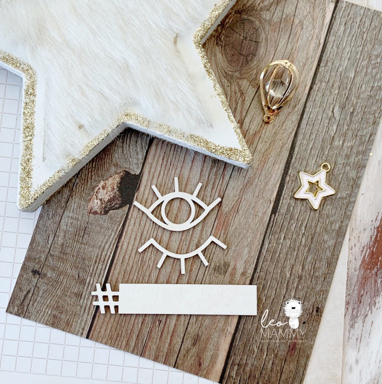 Чипборд "Набор из трёх предметов", глазик