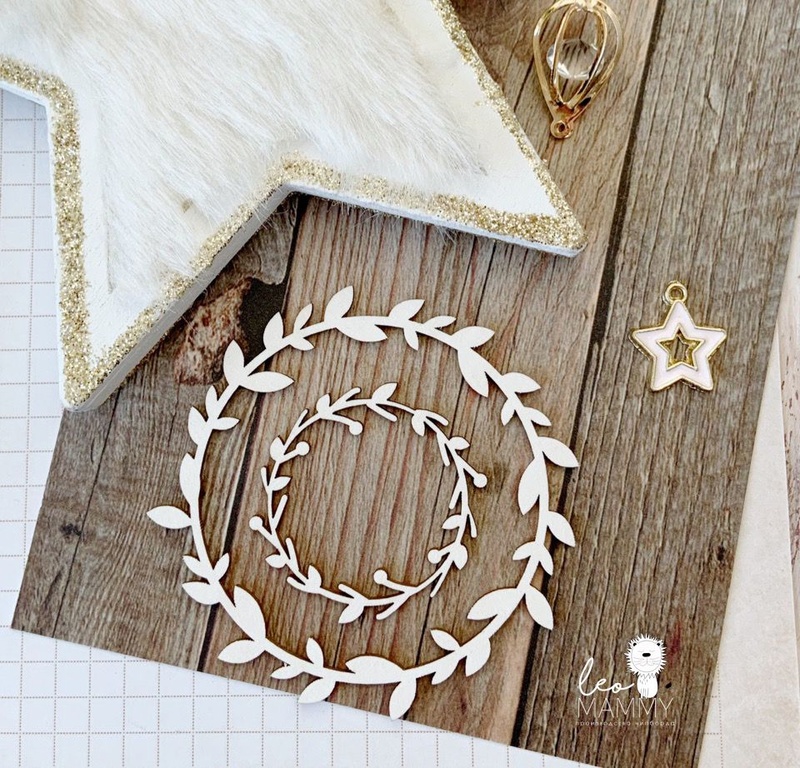 Чипборд "Веночки", 2шт.