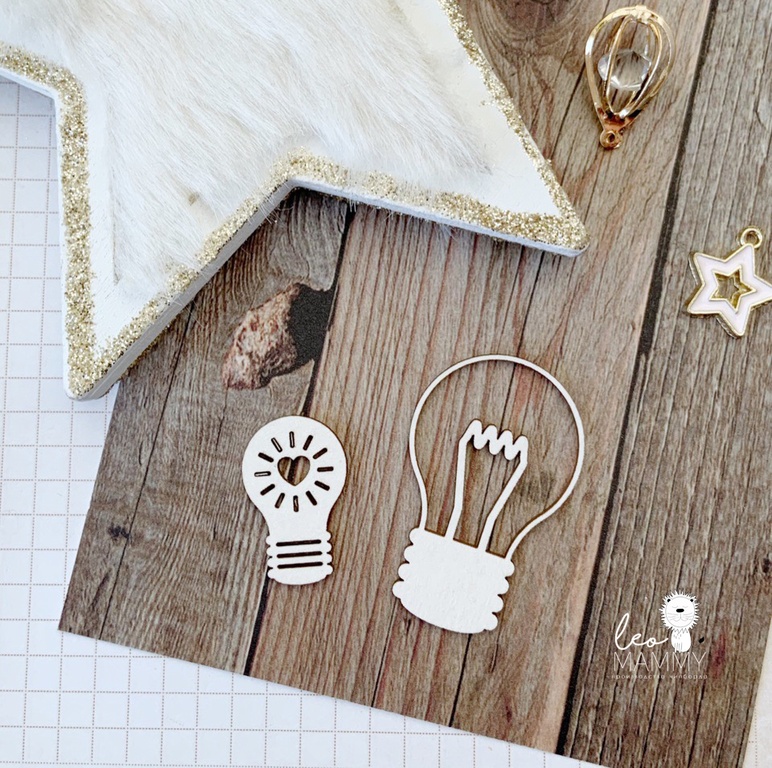 Чипборд "Лампочки", 2шт.