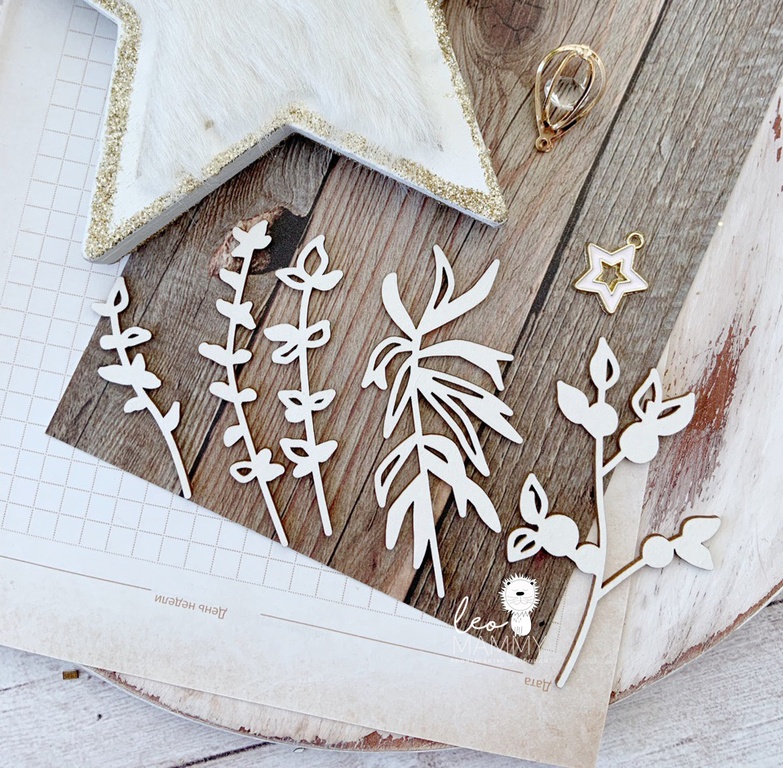 Чипборд "Набор веточек"