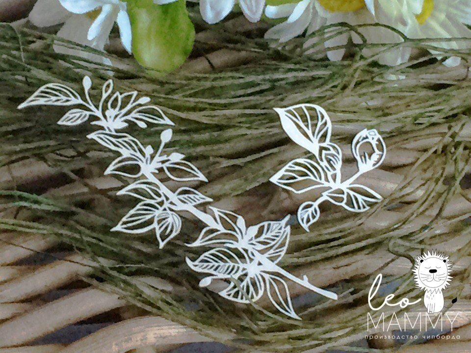 Чипборд LeoMAMMY "Набор веточек"