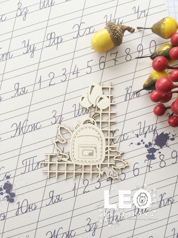 Чипборд "Элемент угловой", рюкзак с шариками