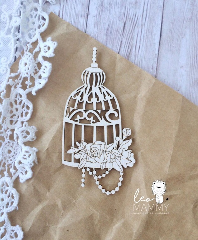 Чипборд LeoMAMMY "Клетка с жемчугом"