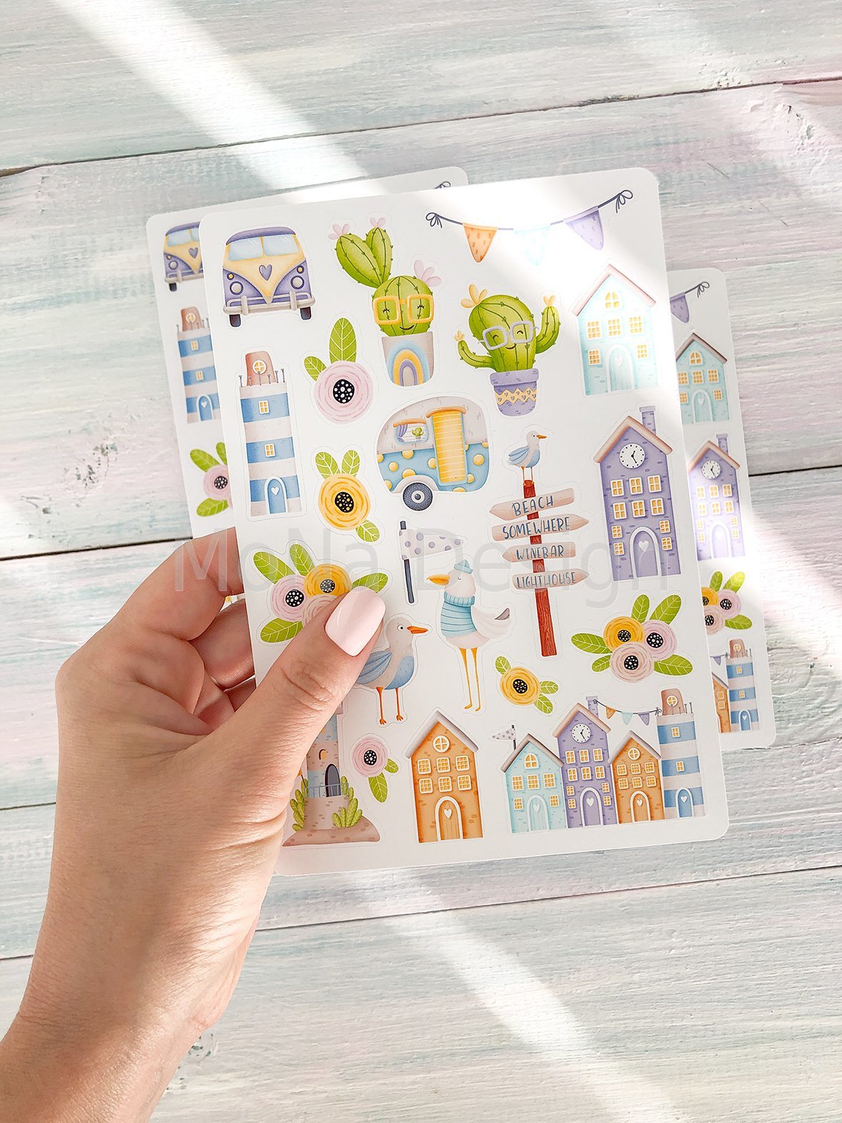 Набор стикеров MONAdesign "Там за холмами"