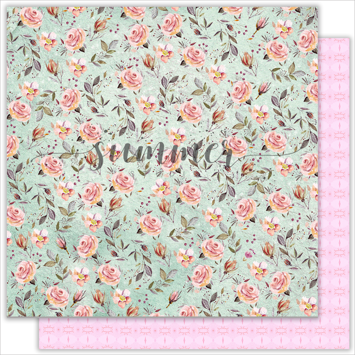 Бумага Summer studio "Marsala", Heavenly rose (SMST7)