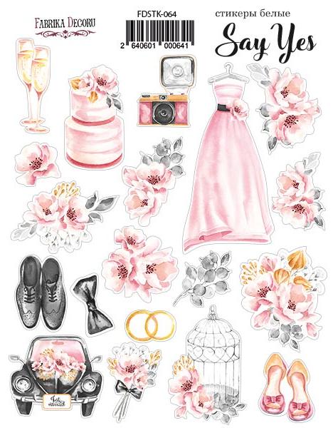 Наклейки бумажные Фабрика Декору "Say Yes 1" #064