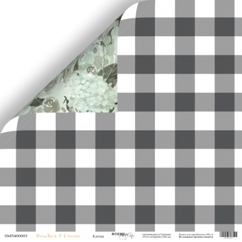 Бумага Scrapмир "Peaches & Cream", Клетка (SM452)