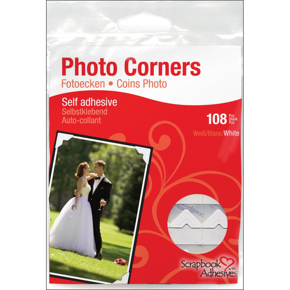 Уголки для фото 3L. Цвет белый.