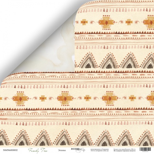 Бумага Scrapмир "Family Tree", Этника (SM462)