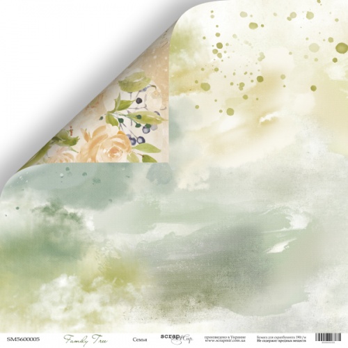 Бумага Scrapмир "Family Tree", Семья (SM465)