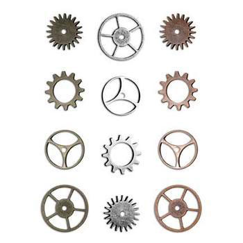 Набор металлических украшений Tim Holtz "Шестерёнки"