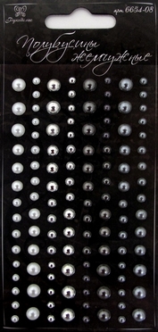 Набор полубусин Рукоделие "Оттенки серого"