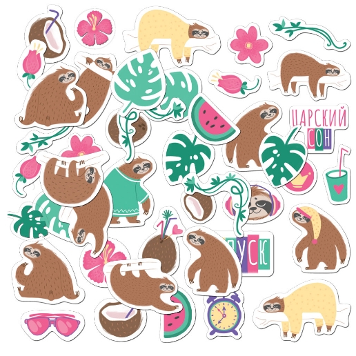 Набор картонной вырубки MrPainter "Ешь. Люби. Спи"