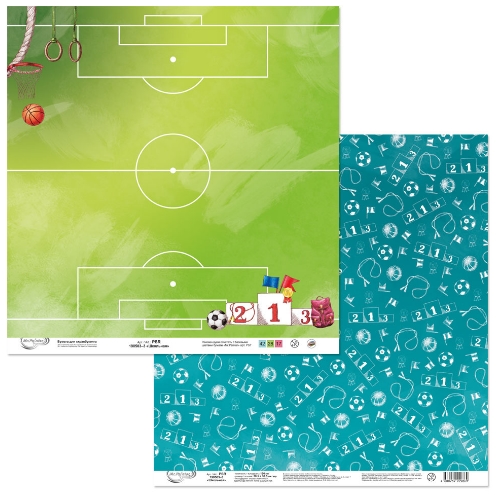 Бумага для скрапбукинга MrPainter "Школьная" (PSR-190503-3)