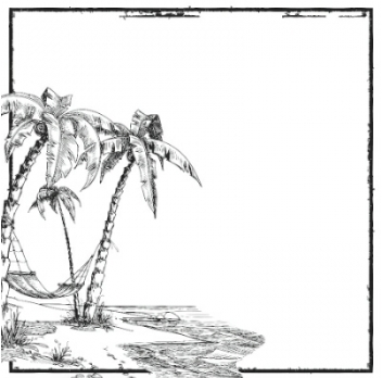 Ацетатный лист с Kaisercraft "Tropicana" Beach162513