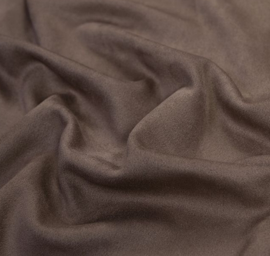 Замша искусственная на трикотаже 35 х 50 см , цвет шоколадный