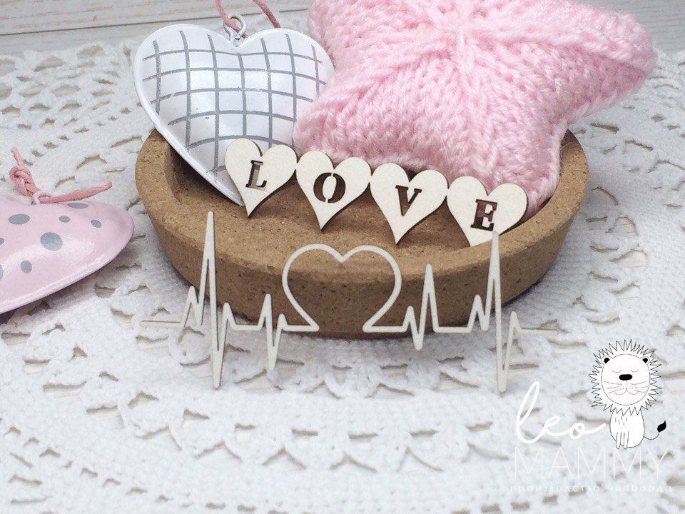 Чипборд LeoMAMMY "Биение сердца №1"