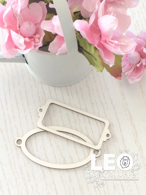 Чипборд LeoMAMMY "Рамочки из картона", 2 шт.