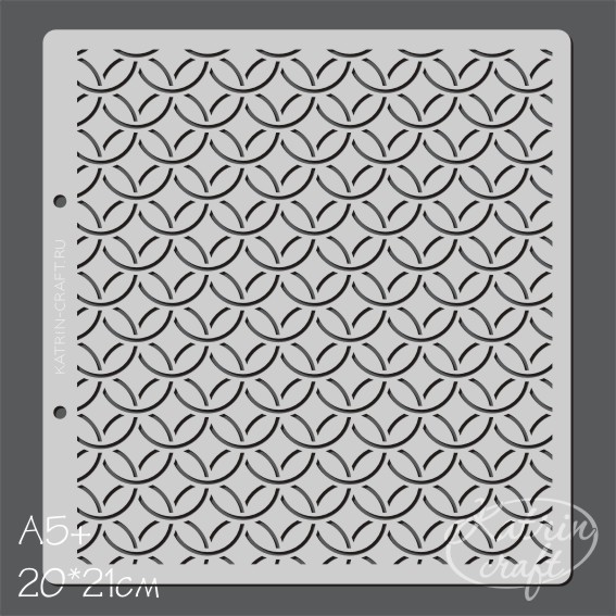 Трафарет Katrin craft 20 х 21 см "Круги №4"