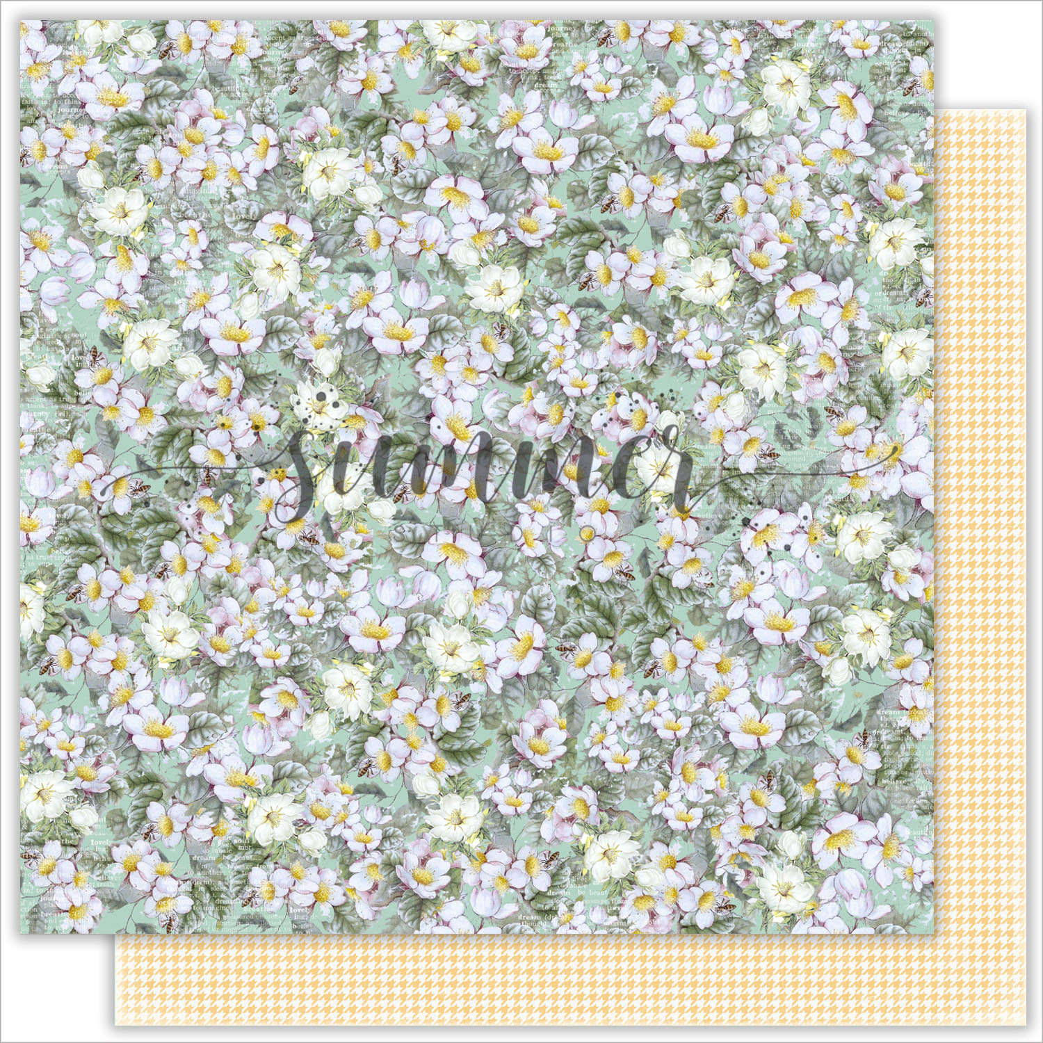 Бумага Summer studio "Fairy Garden", Blossoming Garden (SMST24)