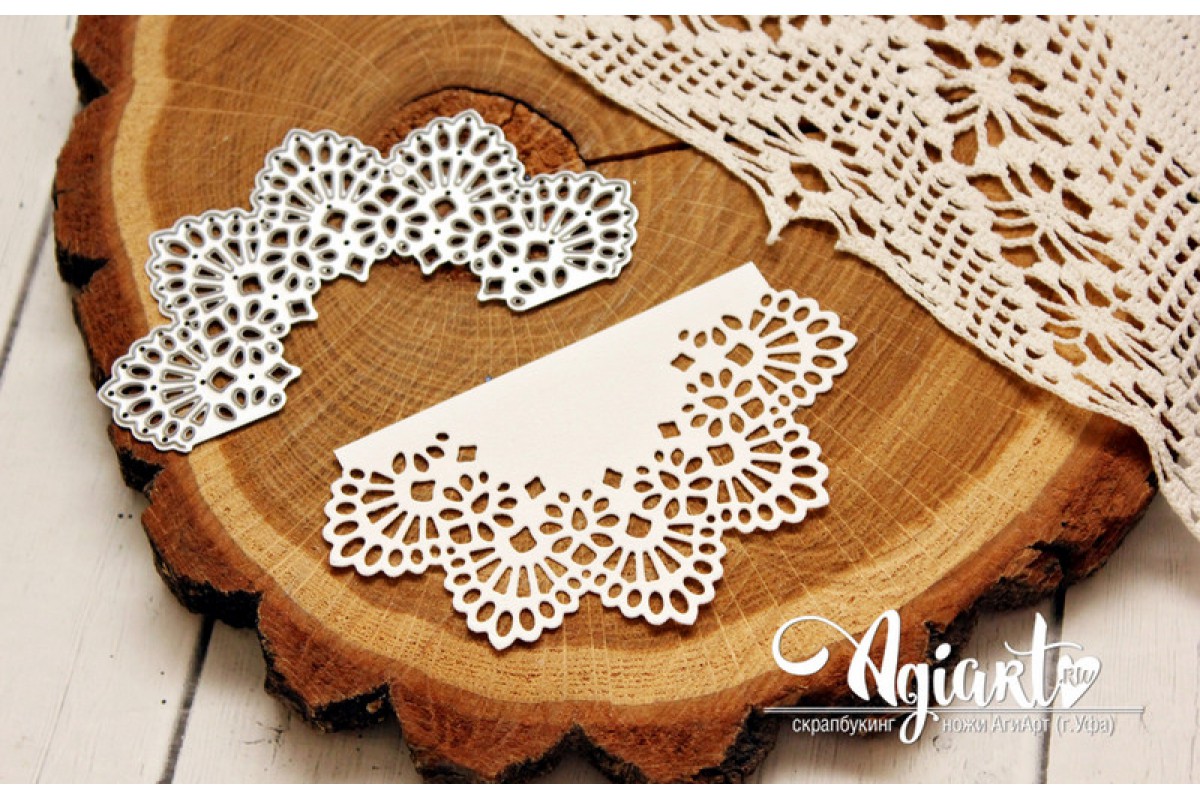 Нож для вырубки Agiart "Мотив салфетки"