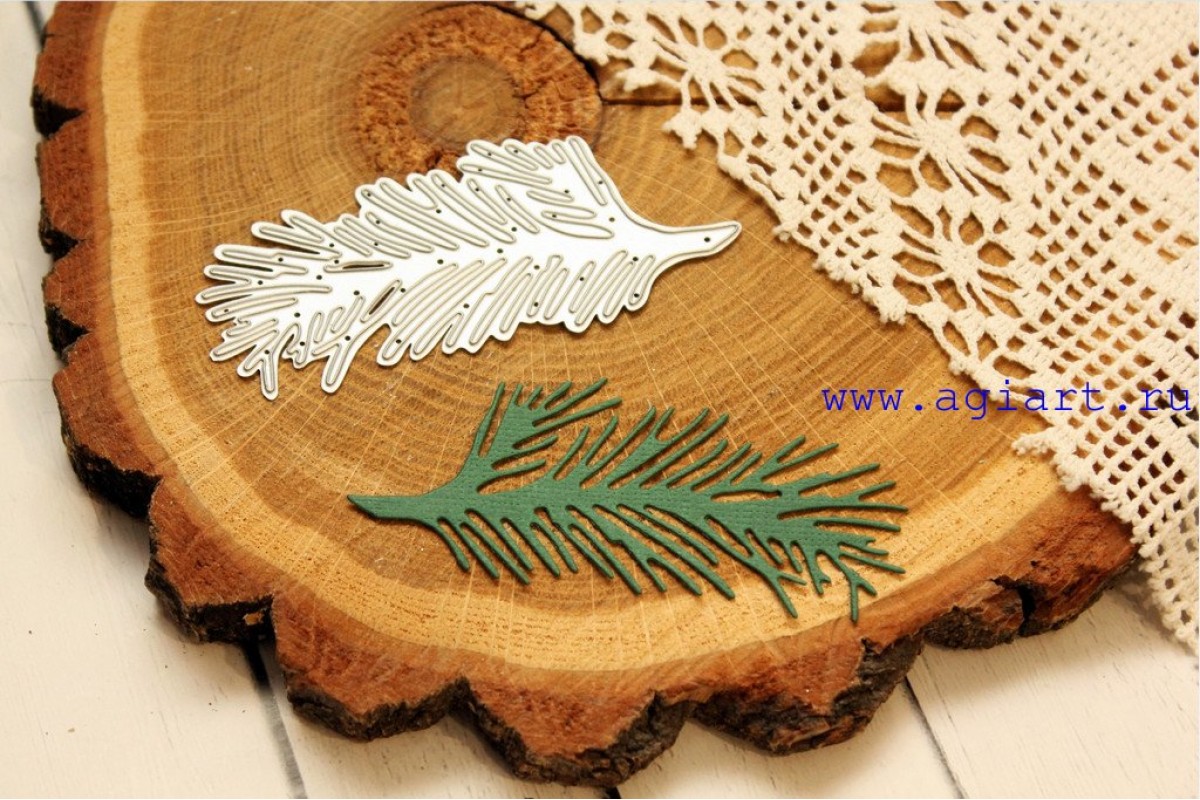 Нож для вырубки Agiart "Веточка сосны"