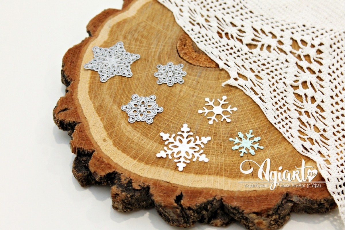 Нож для вырубки Agiart "Снежинки сет № 4"