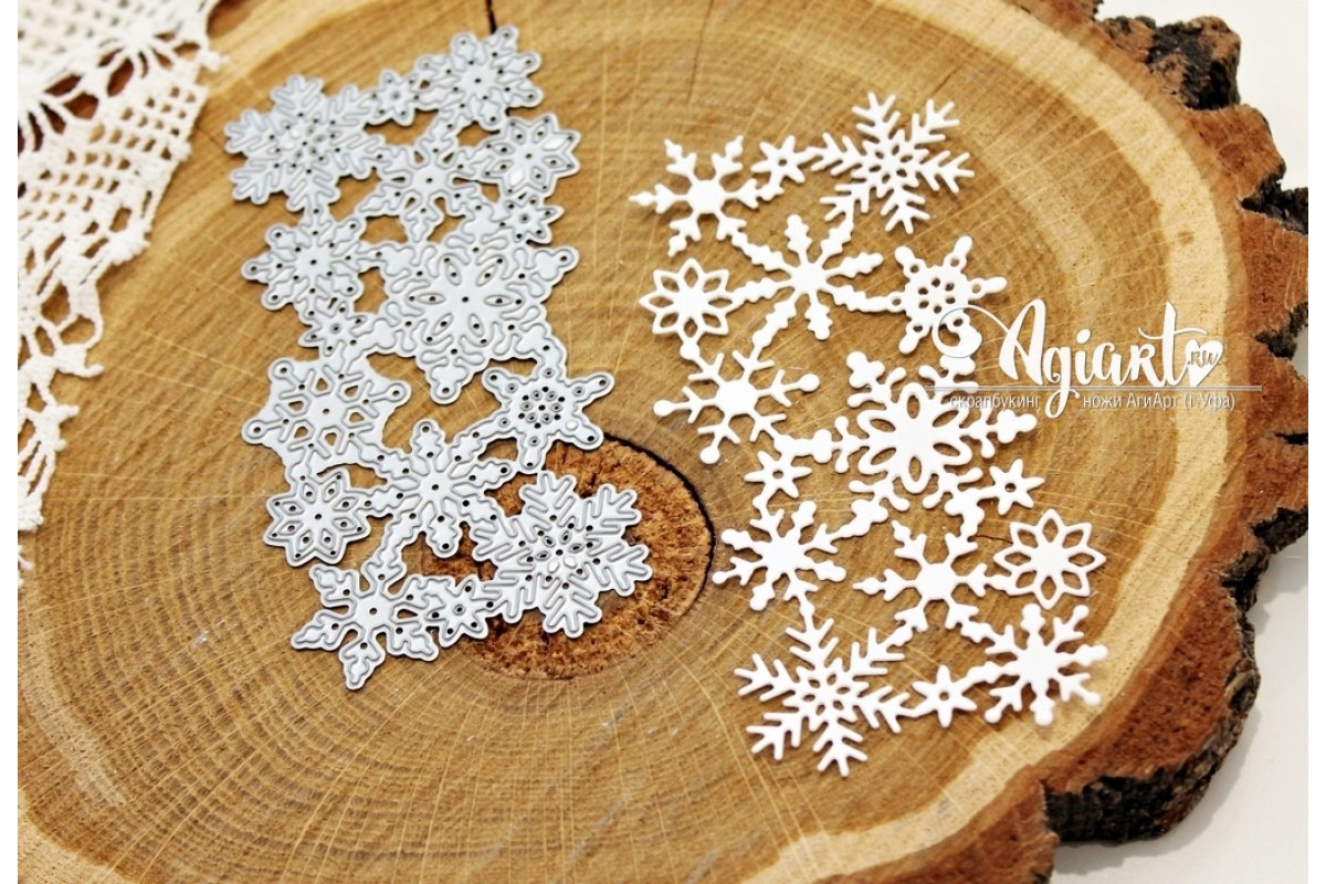 Нож для вырубки Agiart "Снежный фон"
