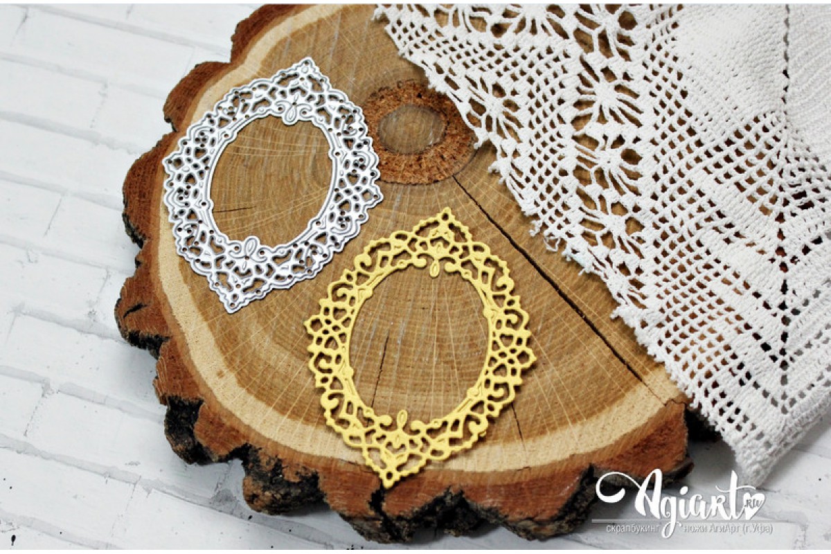 Нож для вырубки Agiart "Ажурная рамочка большая"
