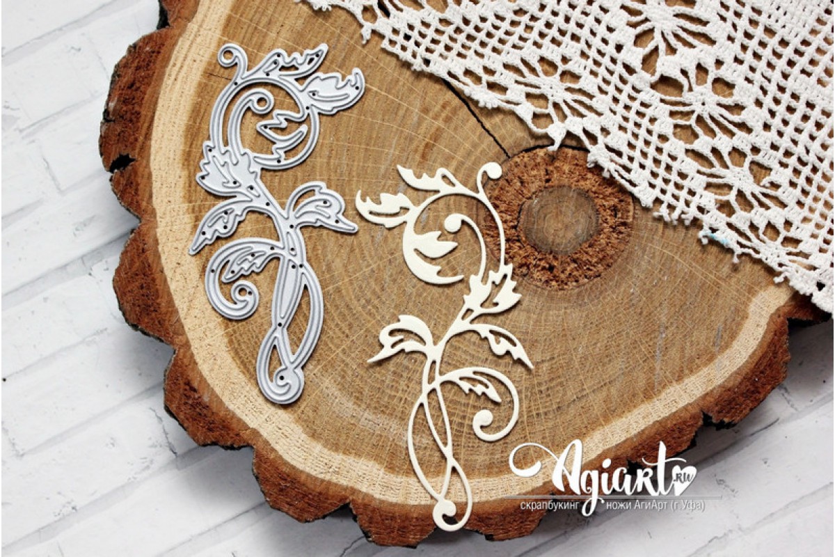Нож для вырубки Agiart "Волшебный вьюнок №2"