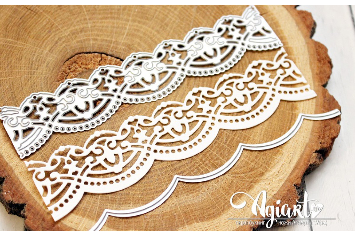 Нож для вырубки Agiart "Бордюр Ар-деко"