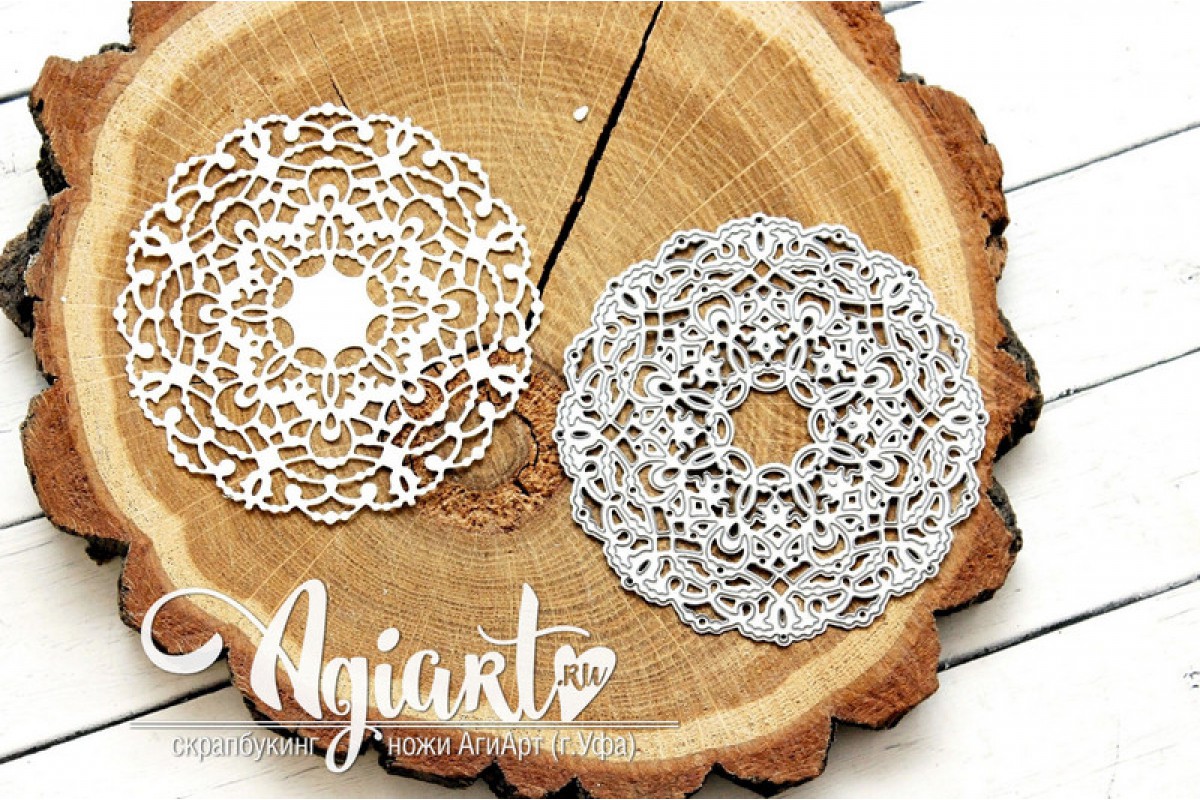 Нож для вырубки Agiart "Салфетка Ар-деко"