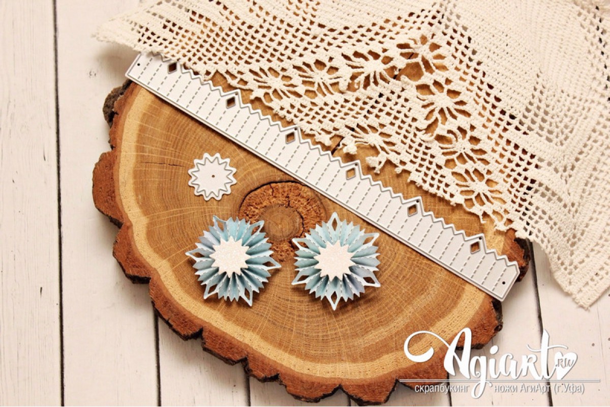 Нож для вырубки Agiart "Розетка-снежинка"