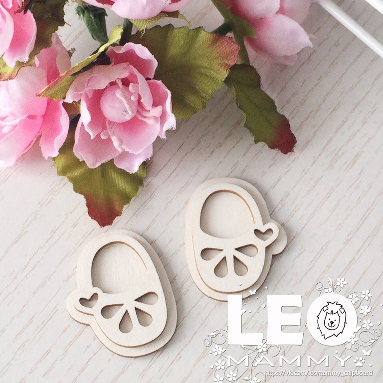 Чипборд LeoMAMMY "Сандалики", 1 пара с Основой