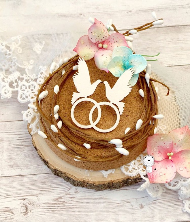 Чипборд LeoMAMMY "Голуби с Кольцами"