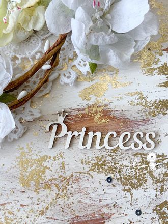 Чипборд LeoMAMMY "Надпись Princess"