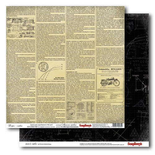 Двусторонняя бумага Scrapberrys "Вопрос - ответ"(SB102)