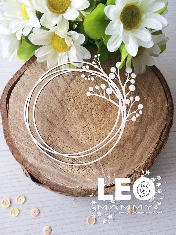 Чипборд LeoMAMMY "Веночек растительный"