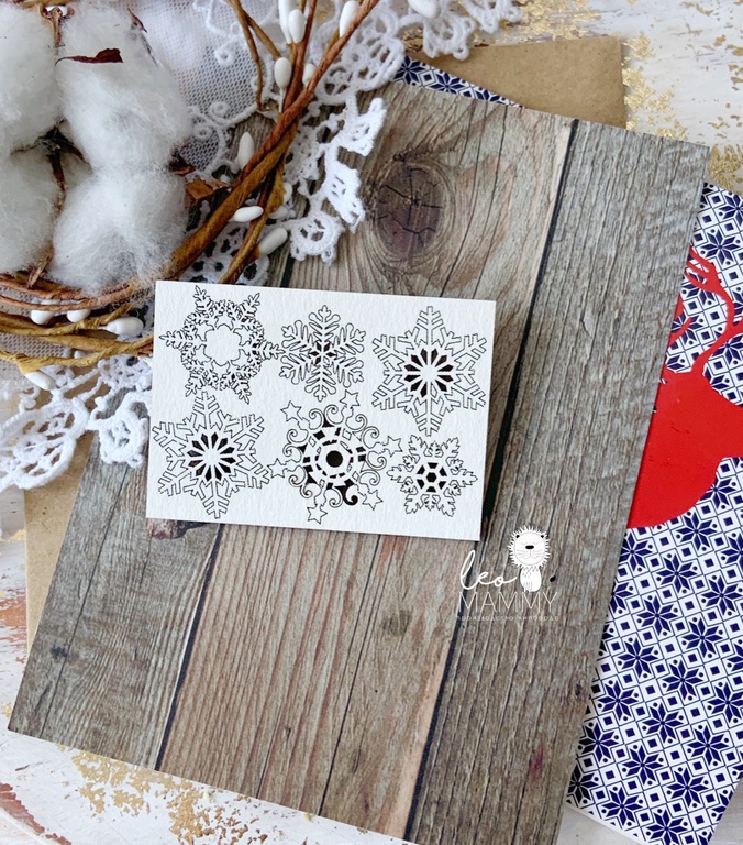 Чипборд LeoMAMMY "Набор снежинок"