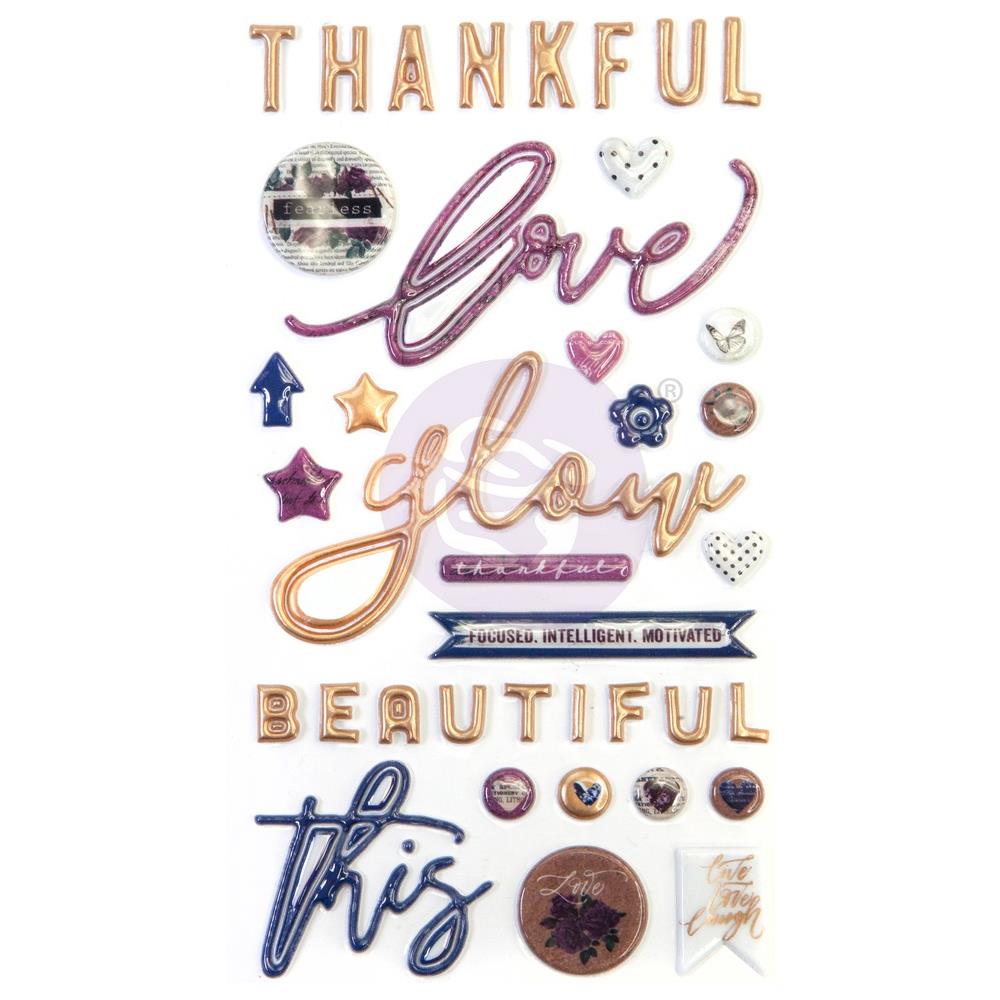 "Пухлые" Puffy наклейки Prima Marketing "Darcelle"