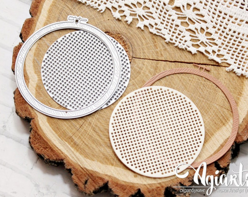 Нож для вырубки Agiart "Пяльцы и канва"