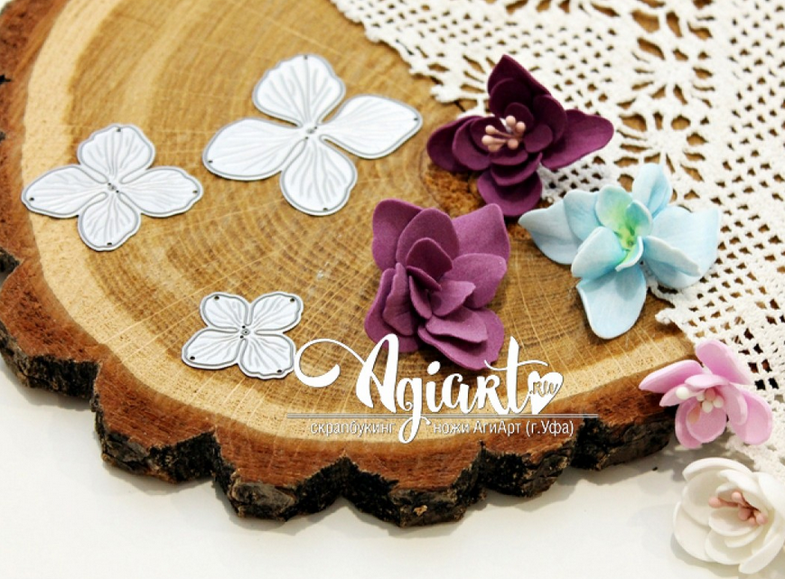 Нож для вырубки Agiart "Гортензии "Мечта"