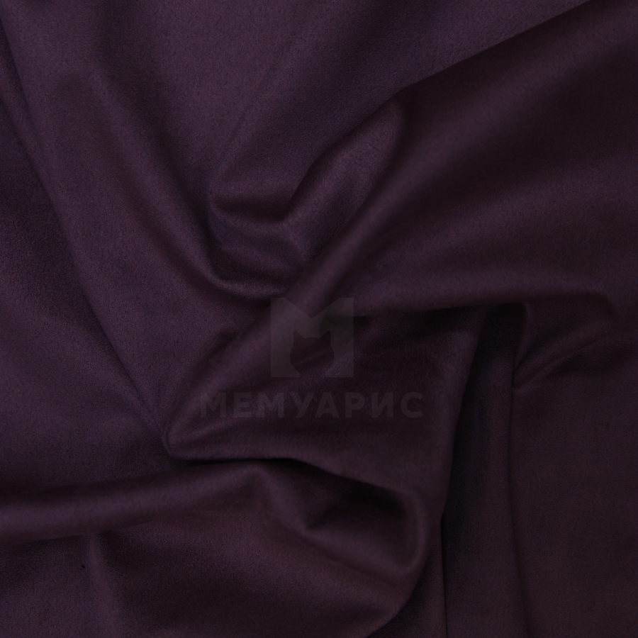Замша двусторонняя, отрез 35 х 50 см, цвет Баклажан