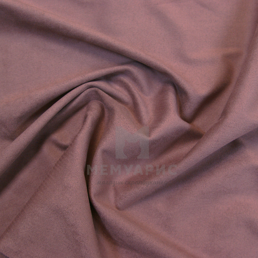 Замша двусторонняя, отрез 35 х 50 см, цвет Пудра