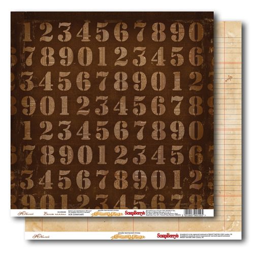 Двусторонняя бумага Scrapberrys "Волны Юбилей"(SB117)