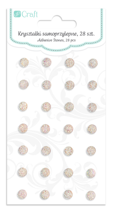 Клеевые камушки мерцающие DP Craft, сияние