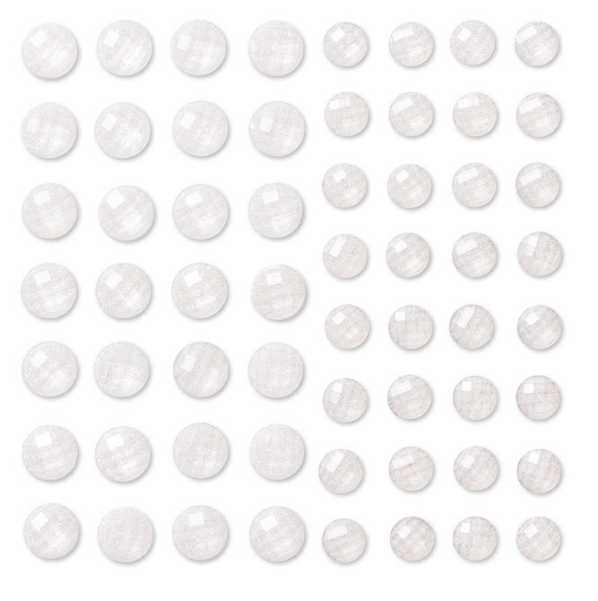 Клеевые перламутровые гранёные камушки DP Craft, лёд