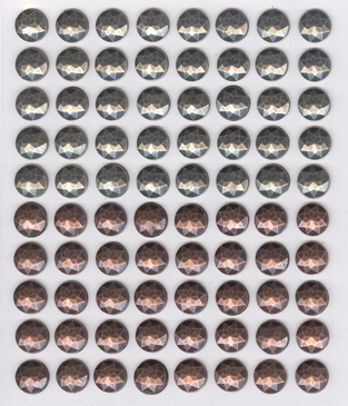 Клеевые гранёные камушки Marianne Designs, металлические