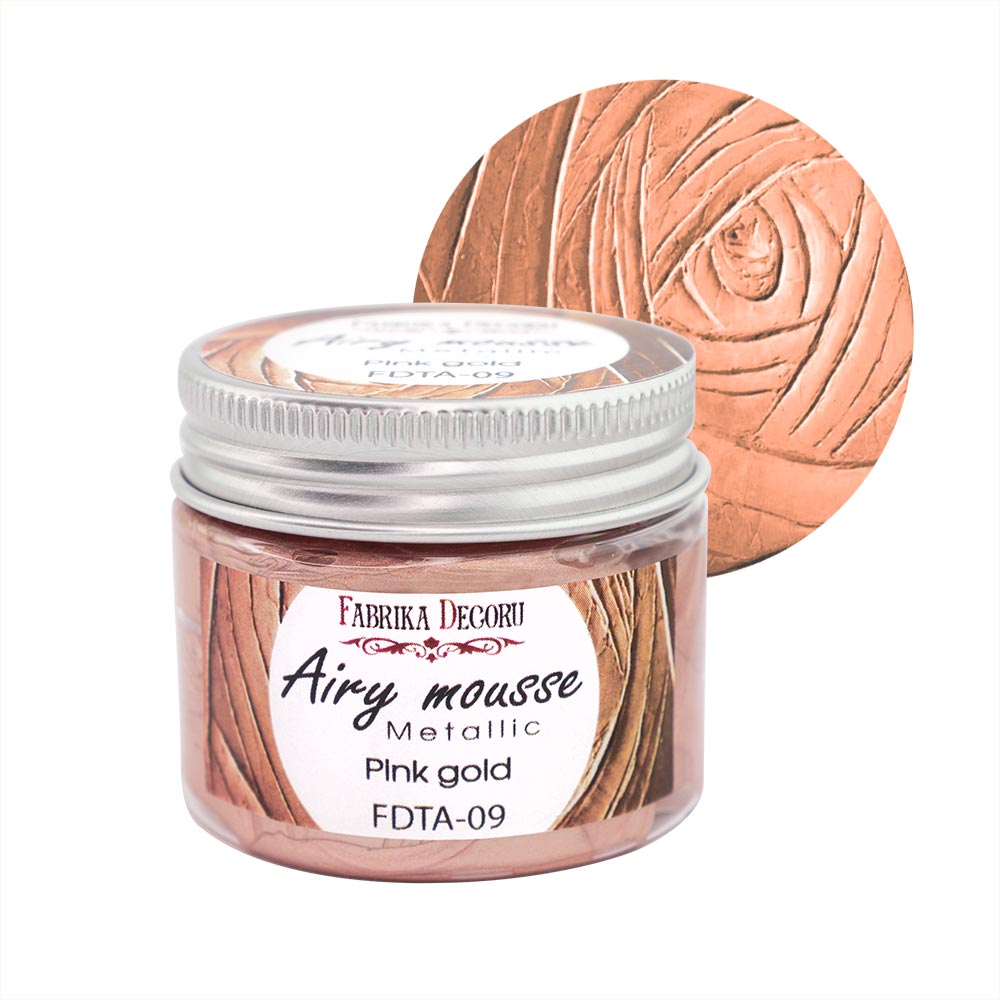 Мусс металлик Фабрика декору, цвет Розовое золото