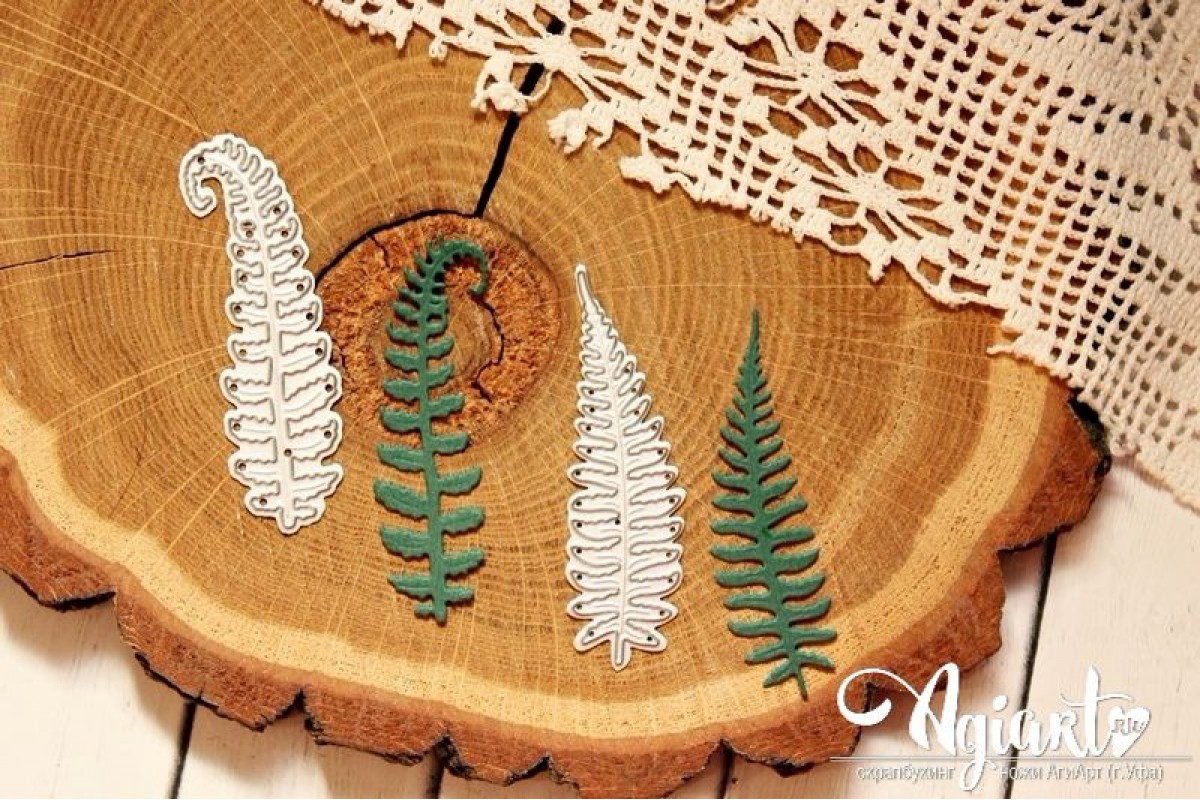 Нож для вырубки Agiart "Папоротники"